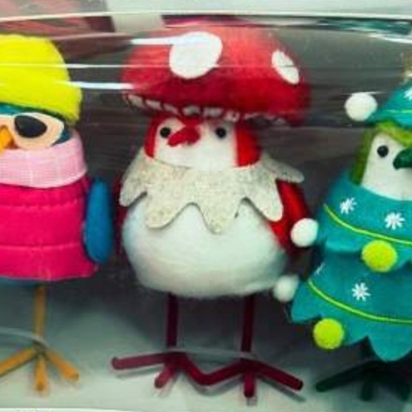 Target Wondershop 3pc Featherly Friends Mini Bird Figurines New Colorful - Picture 4 of 10